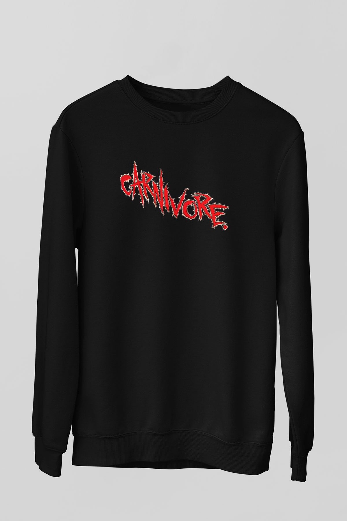Carnivore Siyah Unisex Sweatshirt