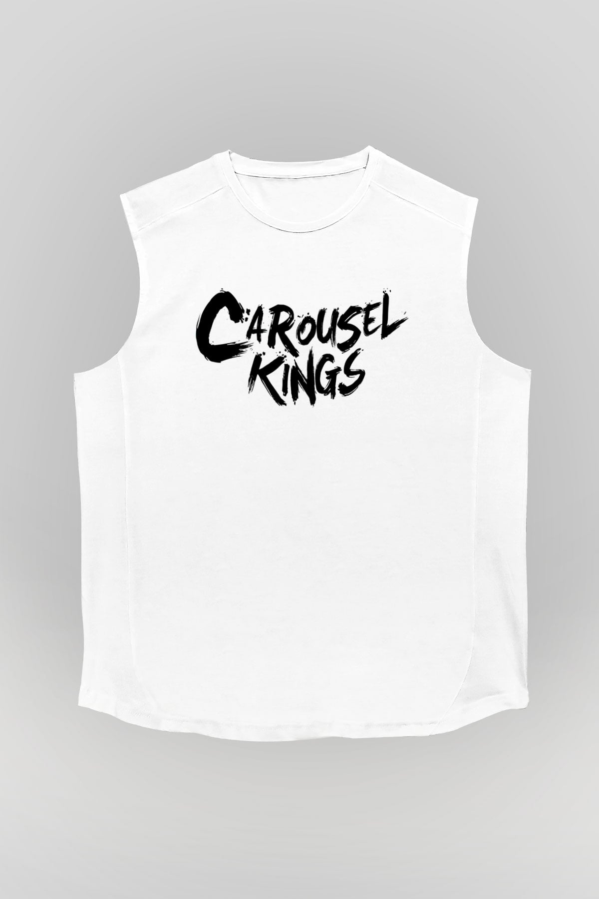 Carousel Kings Beyaz Unisex Kolsuz Tişört