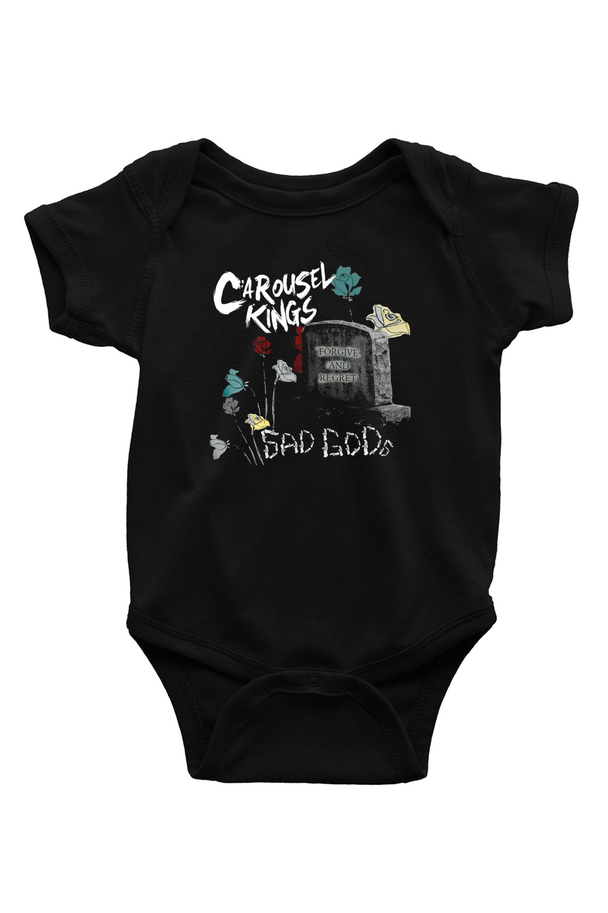 Carousel Kings Siyah Bebek Body - Zıbın