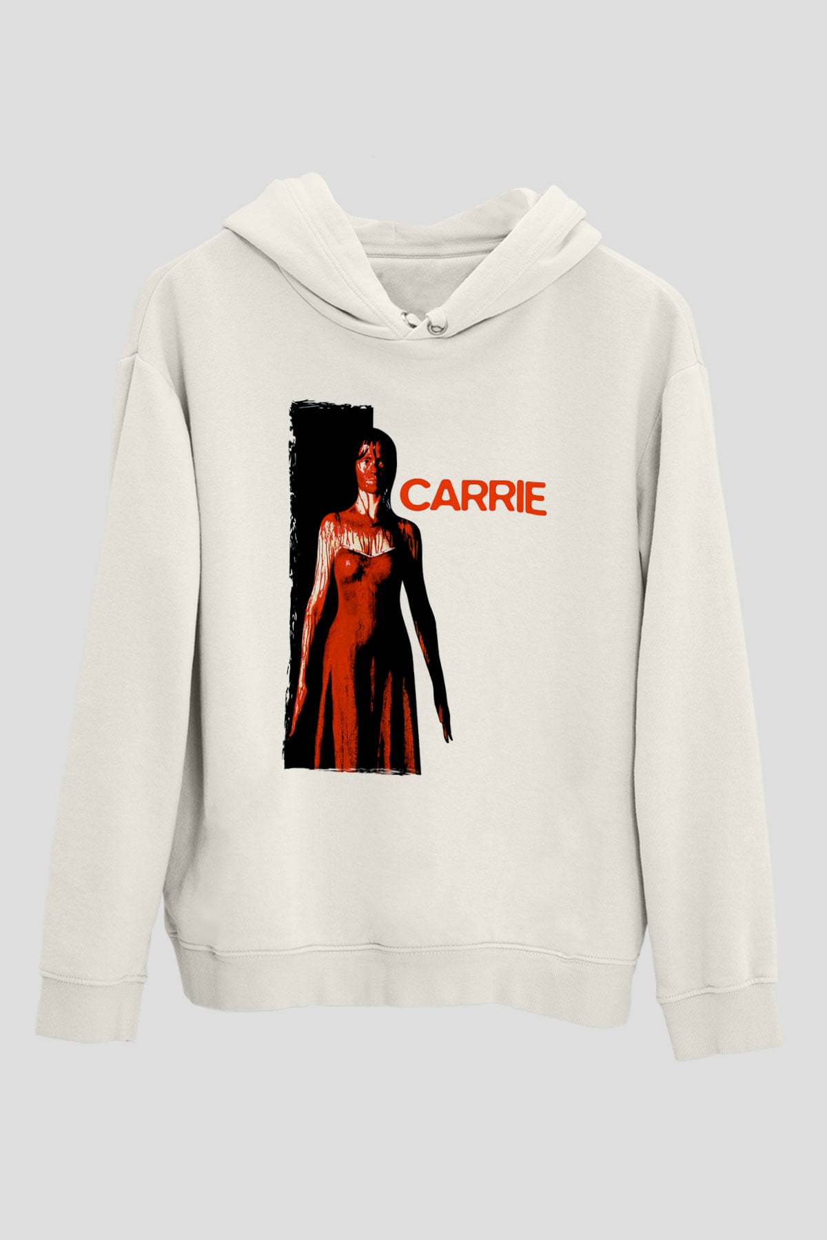 Carrie Beyaz Unisex Hoodie