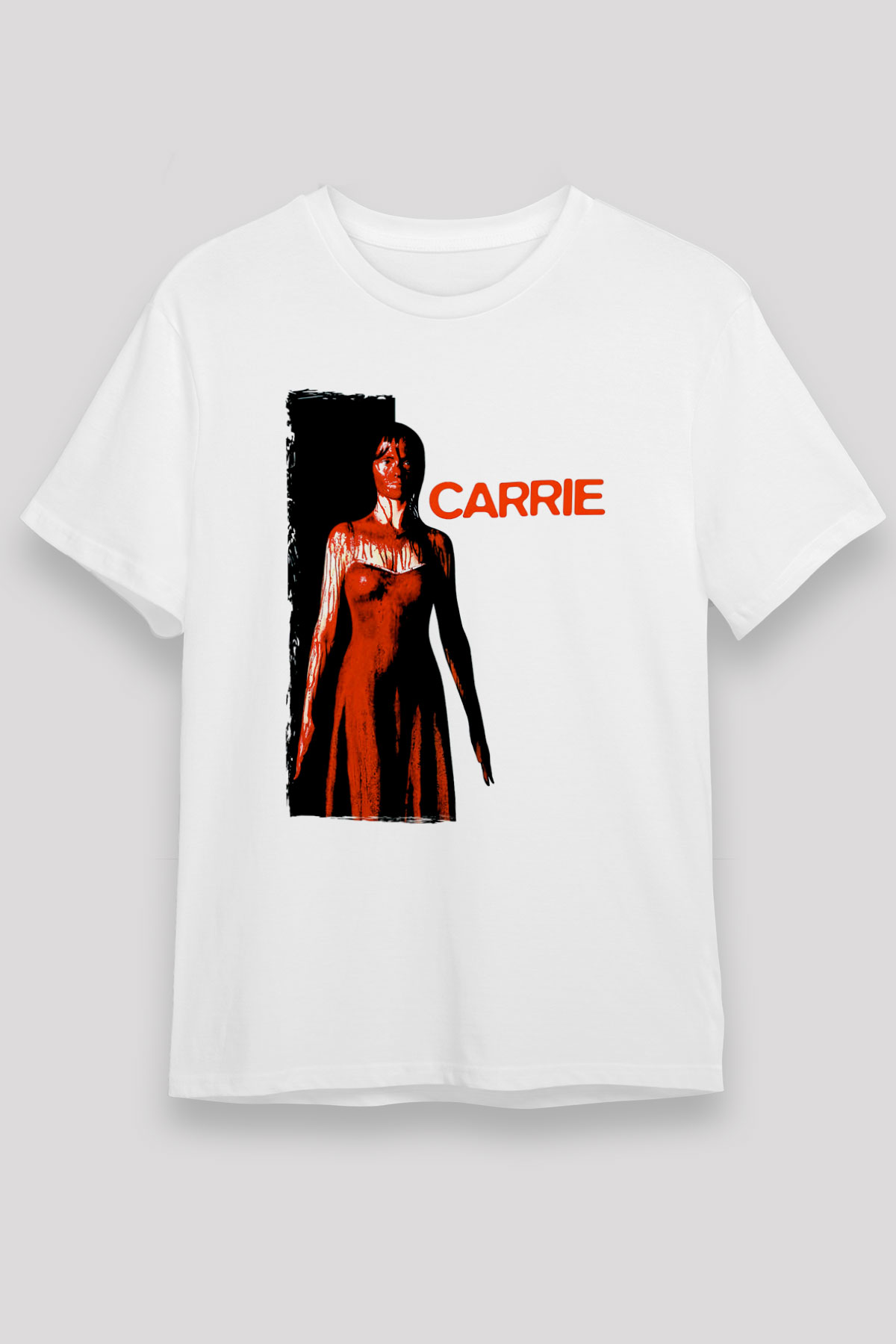 Carrie Beyaz Unisex Tişört