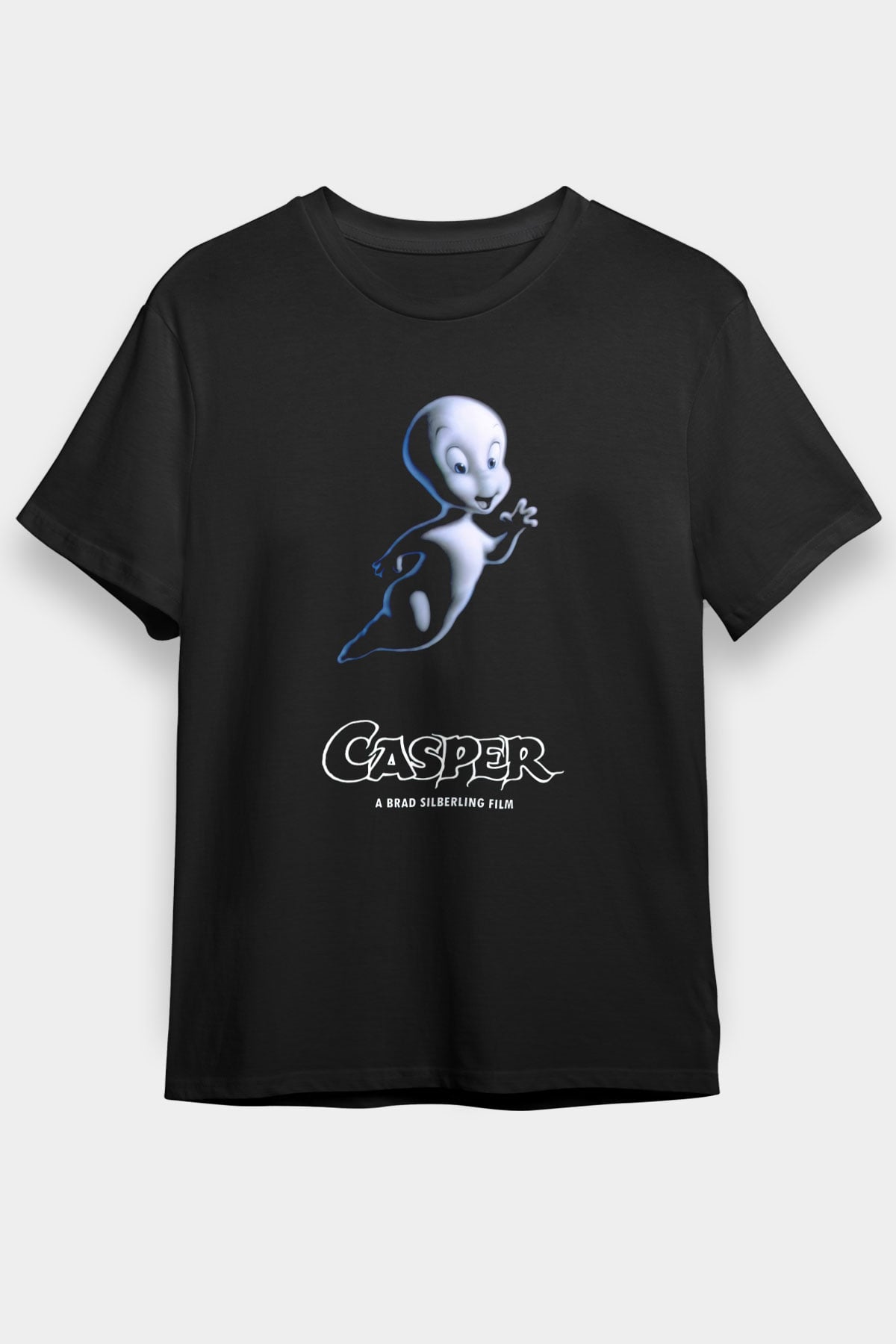 Casper the Friendly Ghost Siyah Unisex Tişört