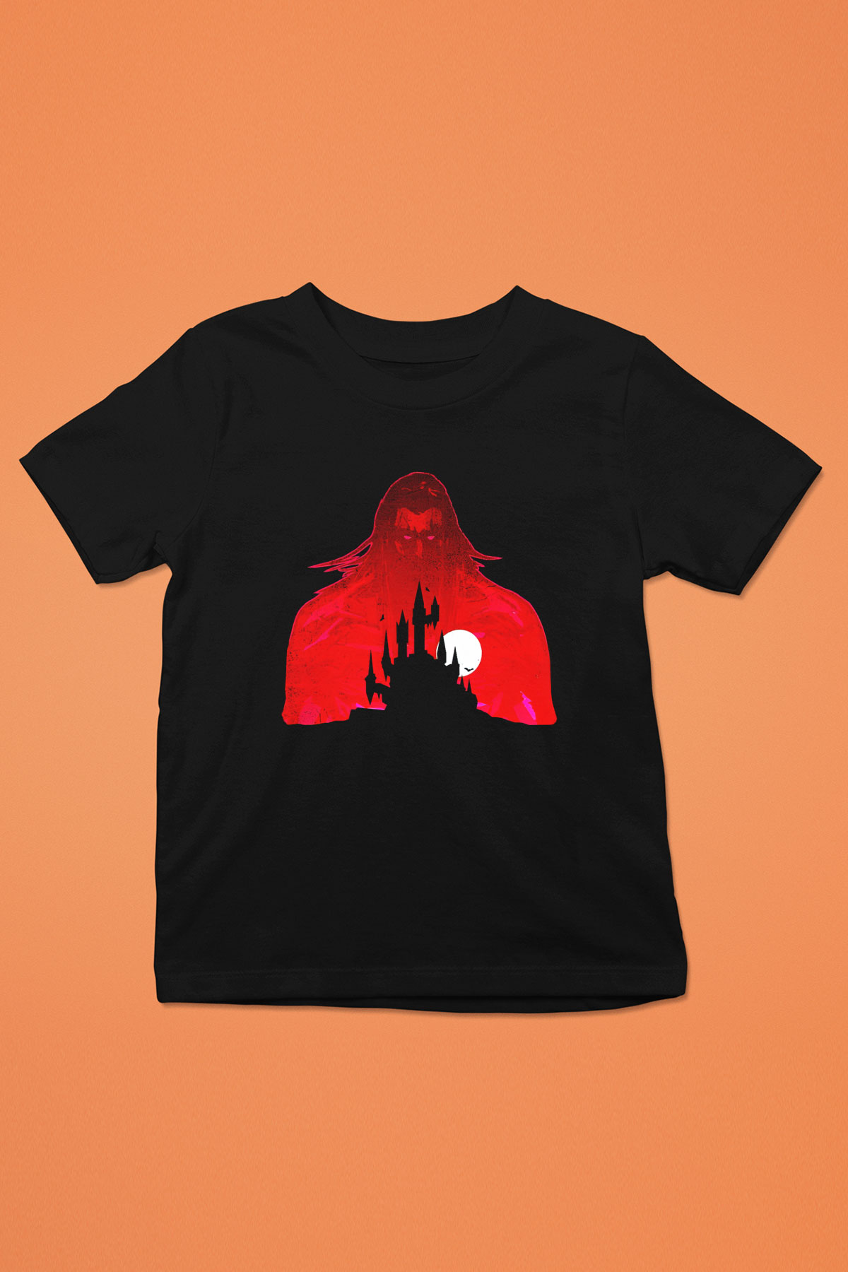 Castlevania: Lords of Shadow Baskılı Siyah Unisex Çocuk Tişört