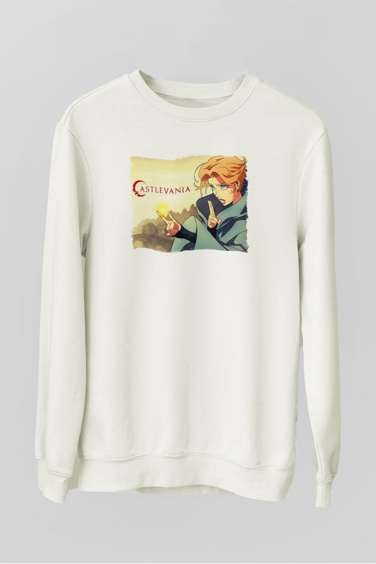 Castlevania: Lords of Shadow Beyaz Unisex Sweatshirt