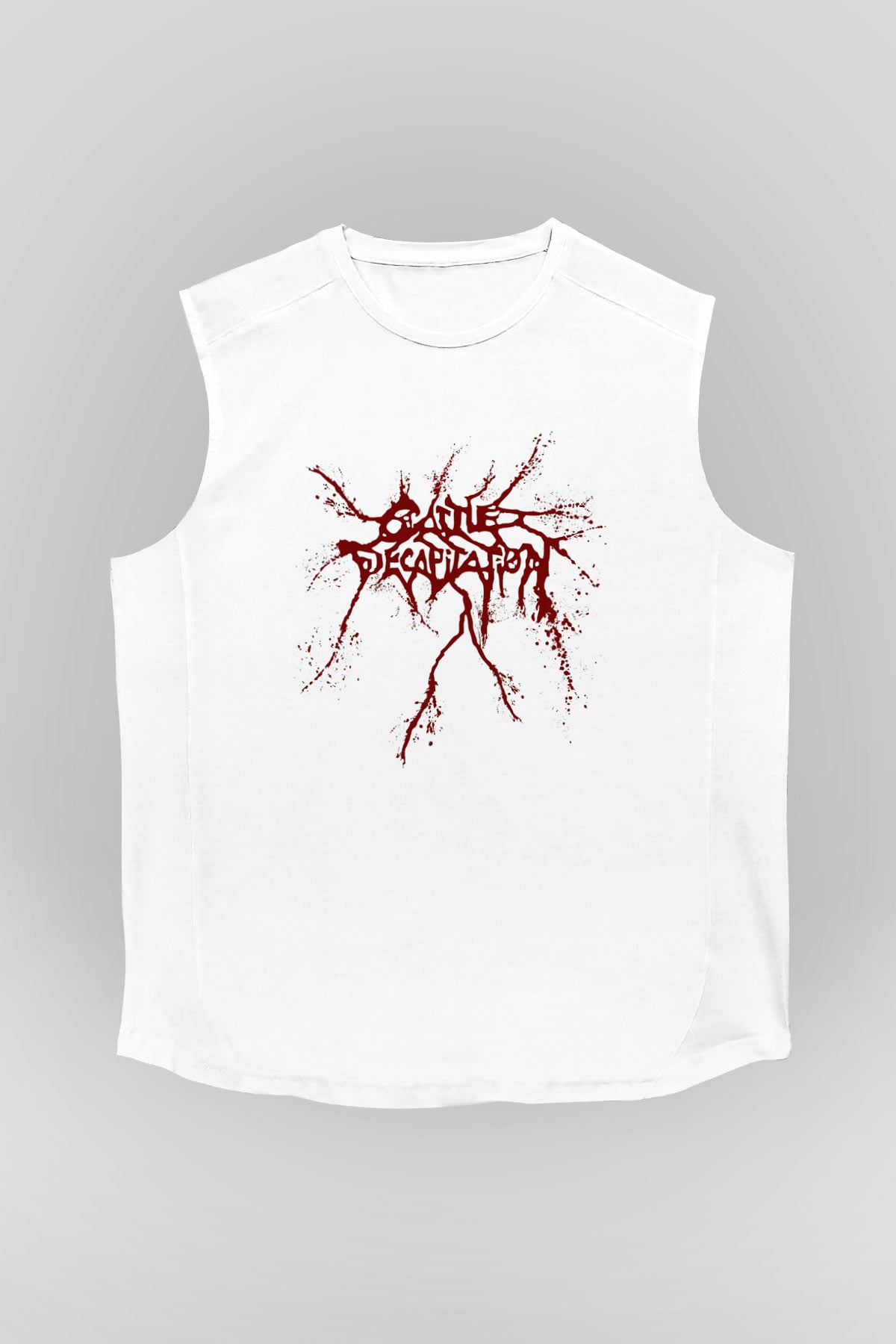 Cattle Decapitation Beyaz Unisex Kolsuz Tişört