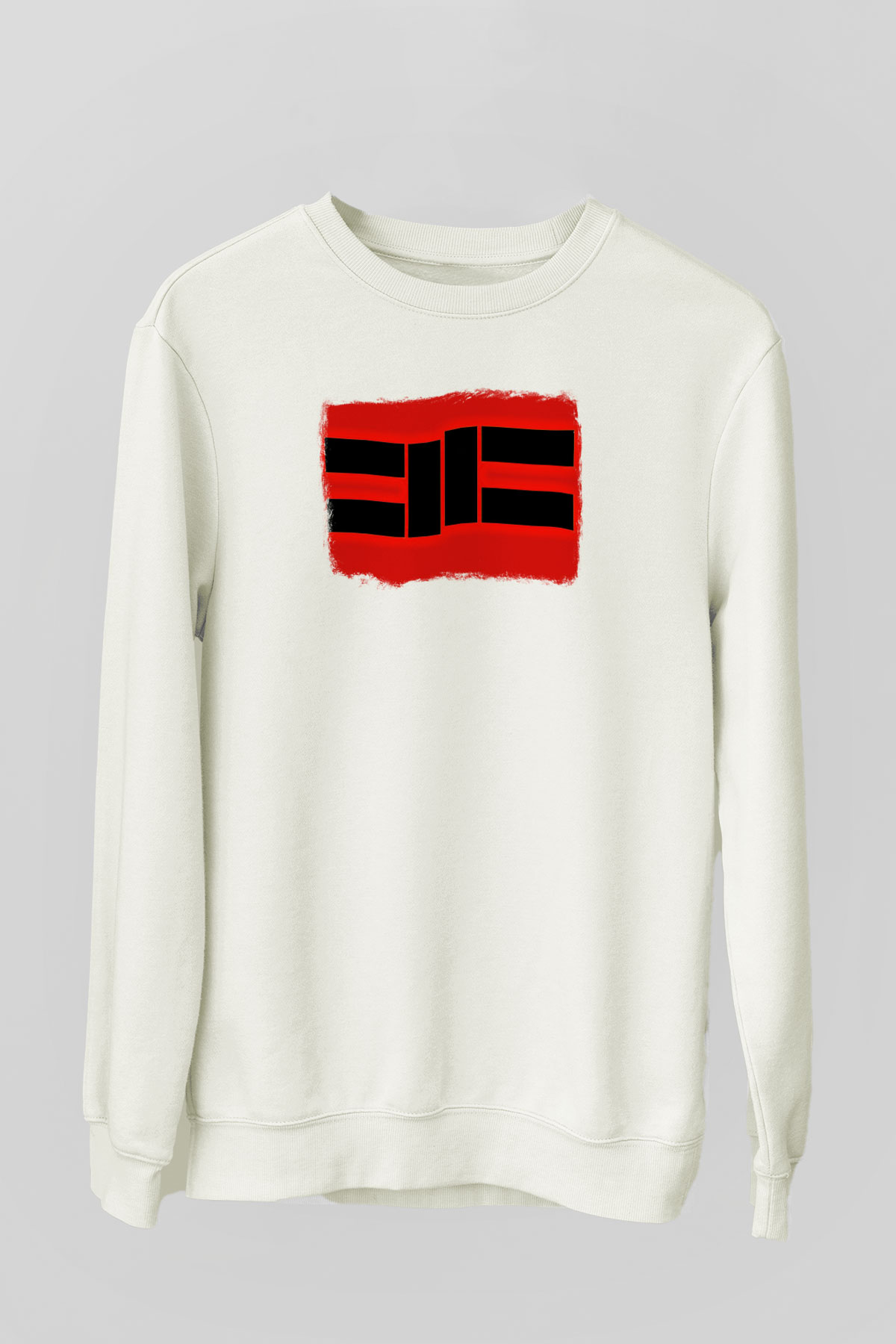 Cavalera Conspiracy Baskılı Unisex Beyaz Sweatshirt