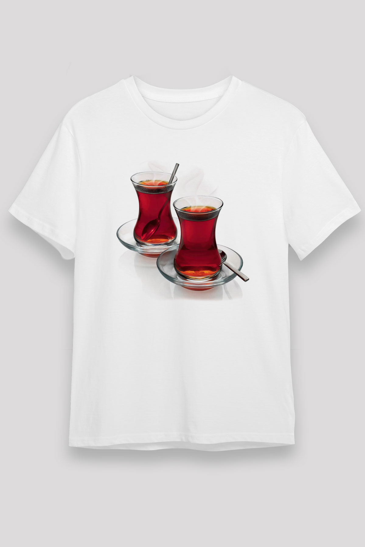 Çaycı Beyaz Unisex Tişört T-Shirt - TişörtFabrikası