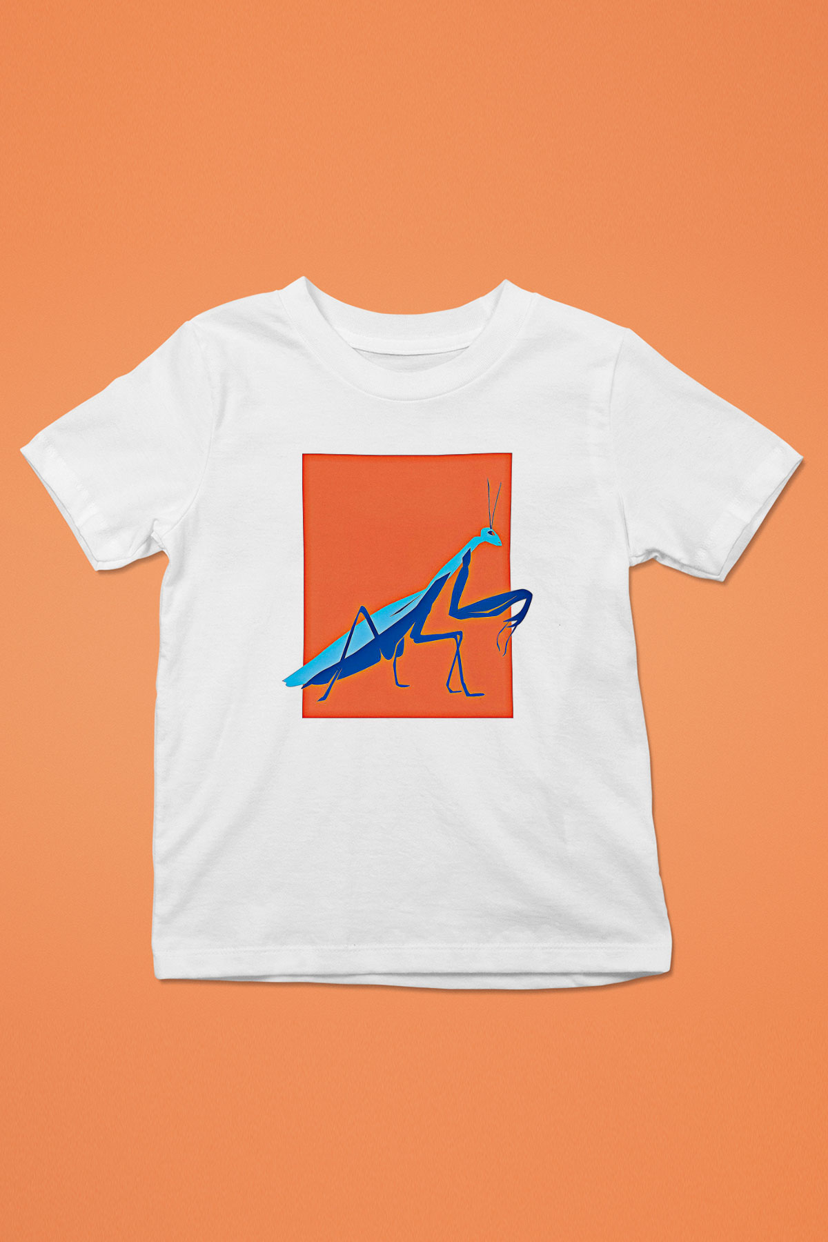 Çekirge Baskılı Beyaz Unisex Beyaz Çocuk Tişört - Tshirt