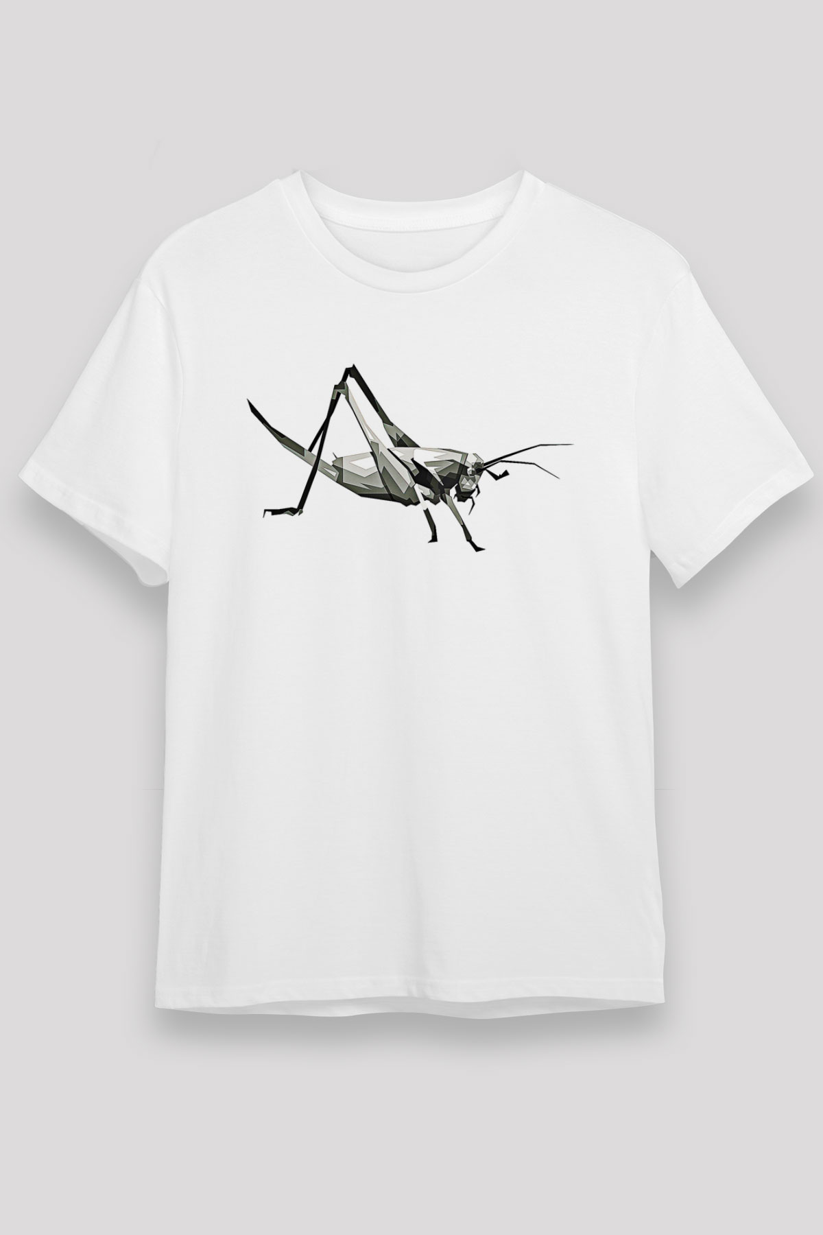 Çekirge Unisex Baskılı Beyaz Tişört - Tshirt