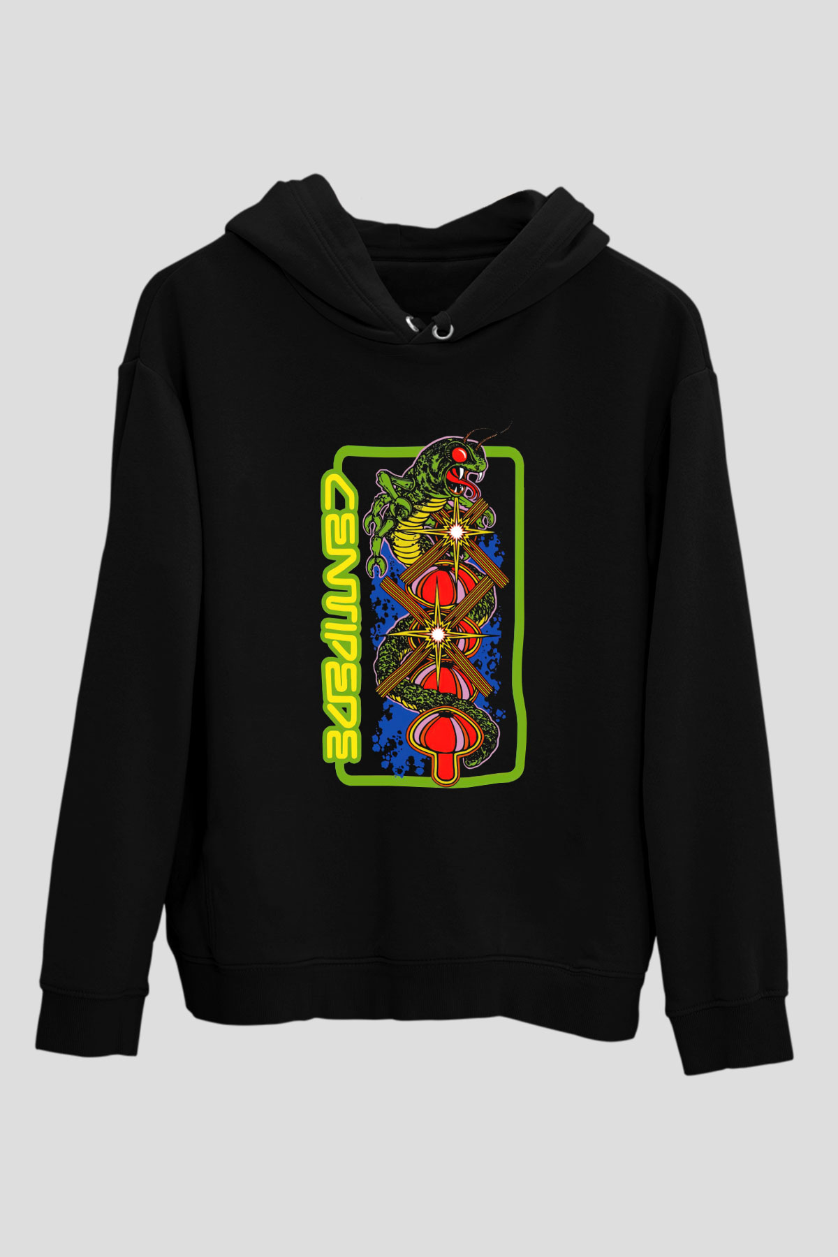 Centipede Siyah Unisex Hoodie