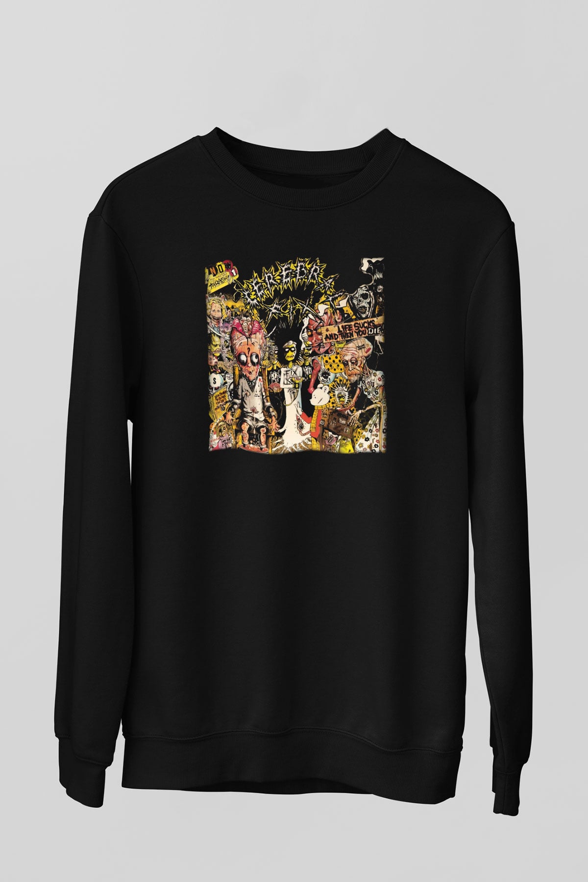 Cerebral Fix Siyah Unisex Sweatshirt