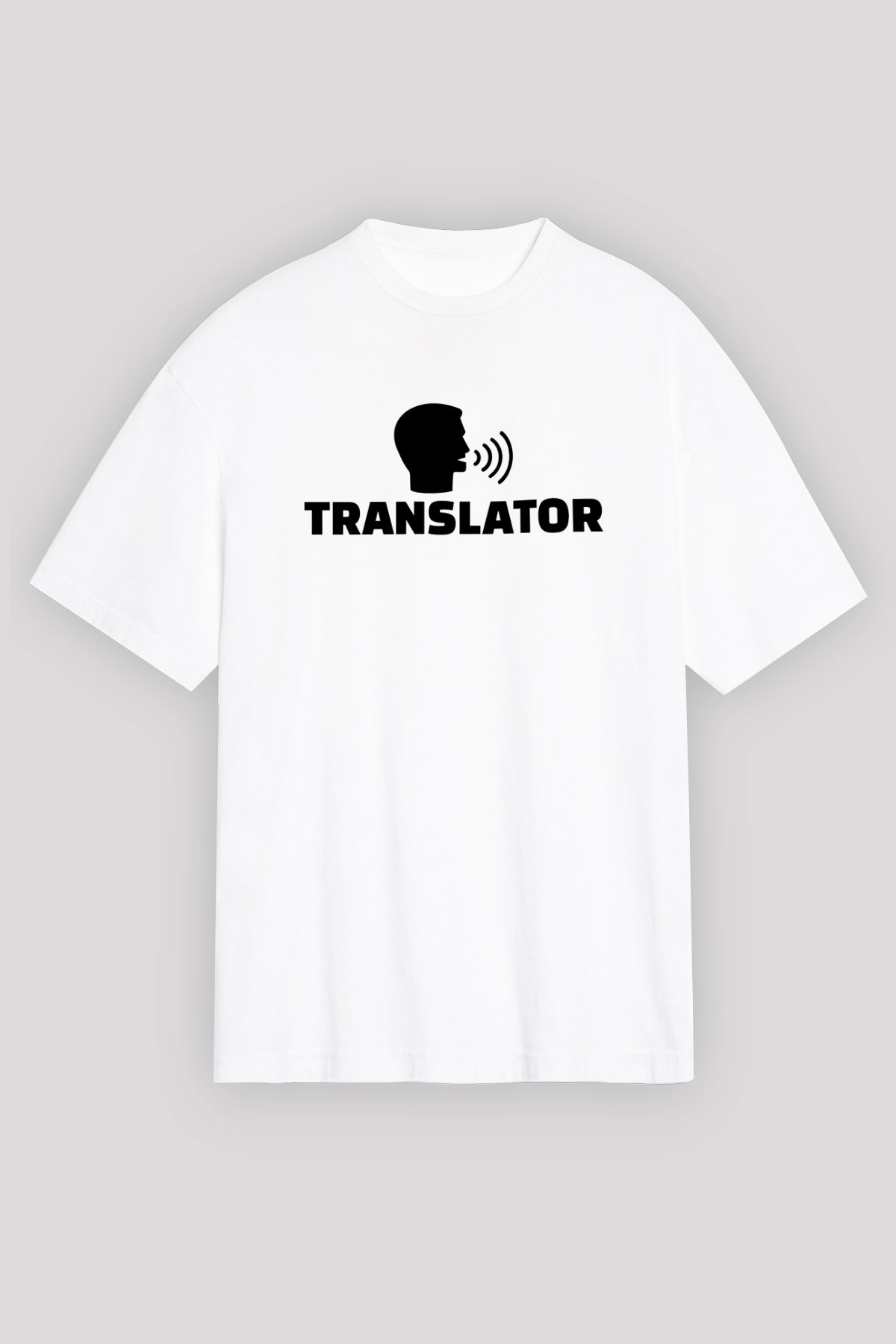 Çevirmen Beyaz Unisex Tişört T-Shirt - TişörtFabrikası