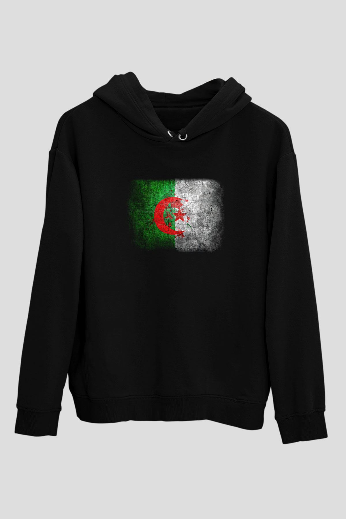 Cezayir Siyah Unisex Hoodie