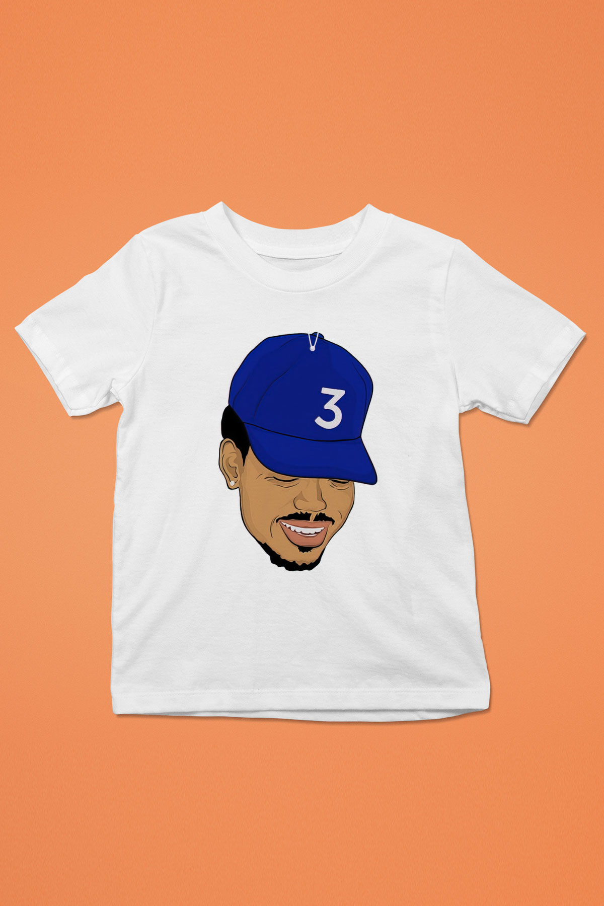 Chance The Rapper Baskılı Beyaz Unisex Çocuk Tişört