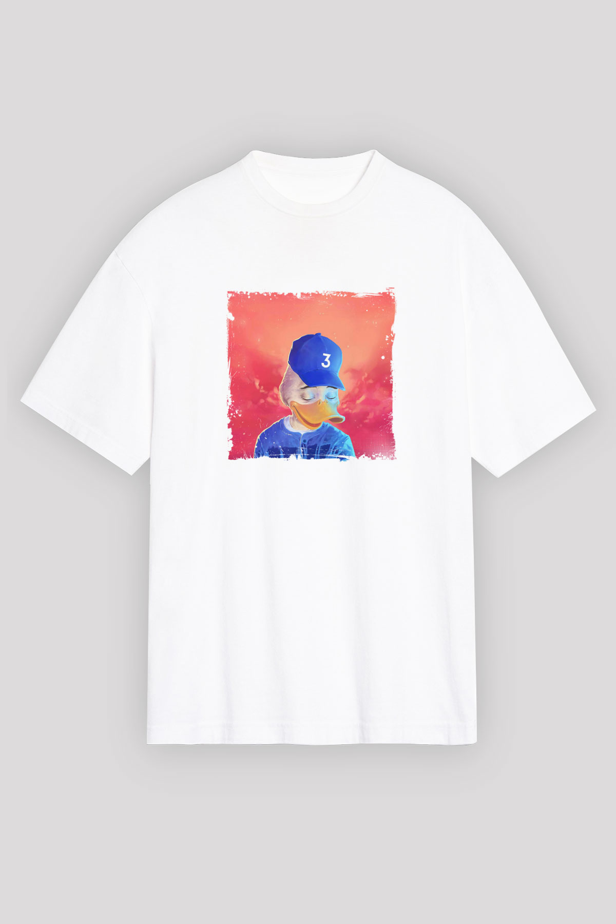Chance The Rapper Baskılı Unisex Beyaz Tişört