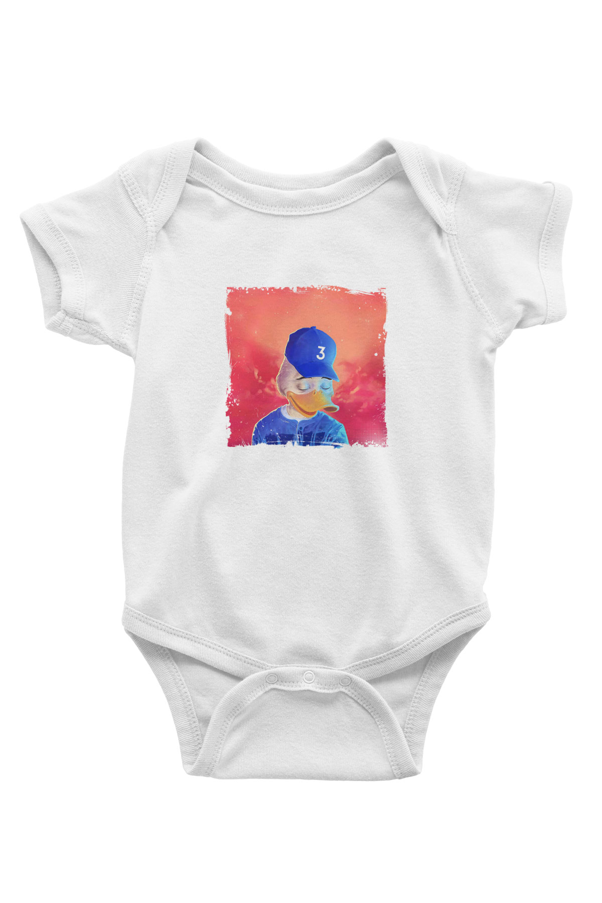 Chance The Rapper Baskılı Unisex Beyaz Bebek Body - Zıbın