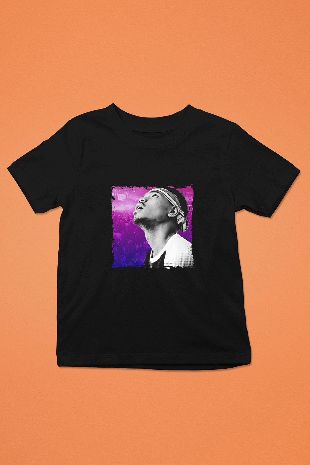 Chance The Rapper Baskılı Unisex Siyah Çocuk Tişört