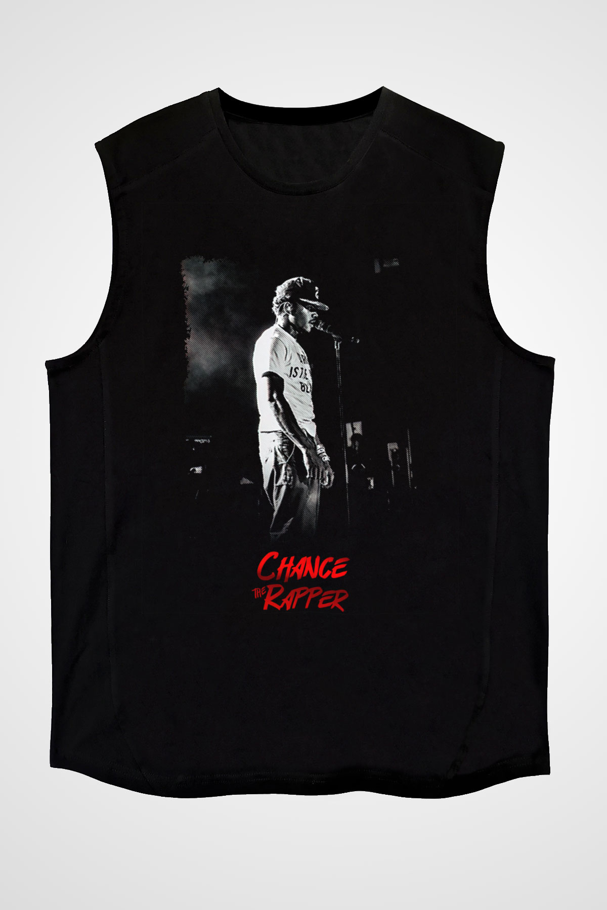 Chance The Rapper Siyah Unisex Kolsuz Tişört