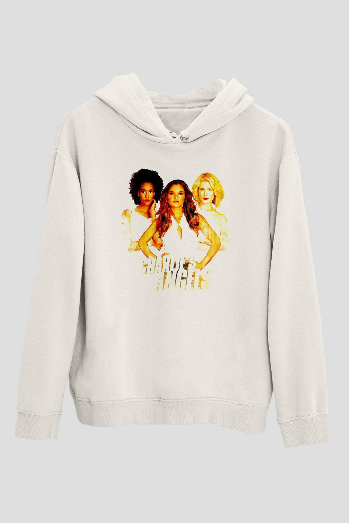 Charlie's Angels Beyaz Unisex Hoodie