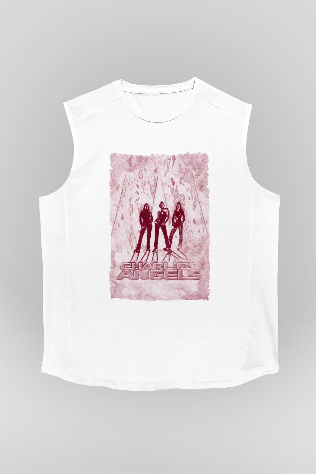 Charlie's Angels Beyaz Unisex  Kolsuz Tişört
