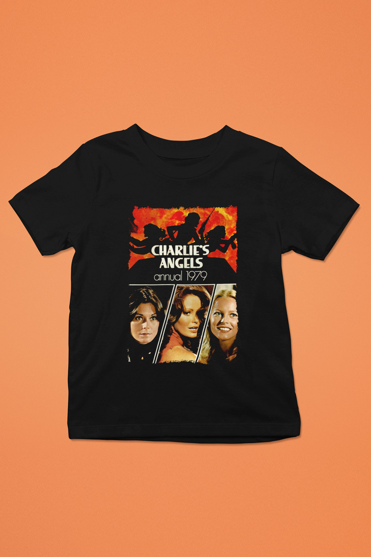 Charlie's Angels Siyah Unisex  Çocuk Tişört