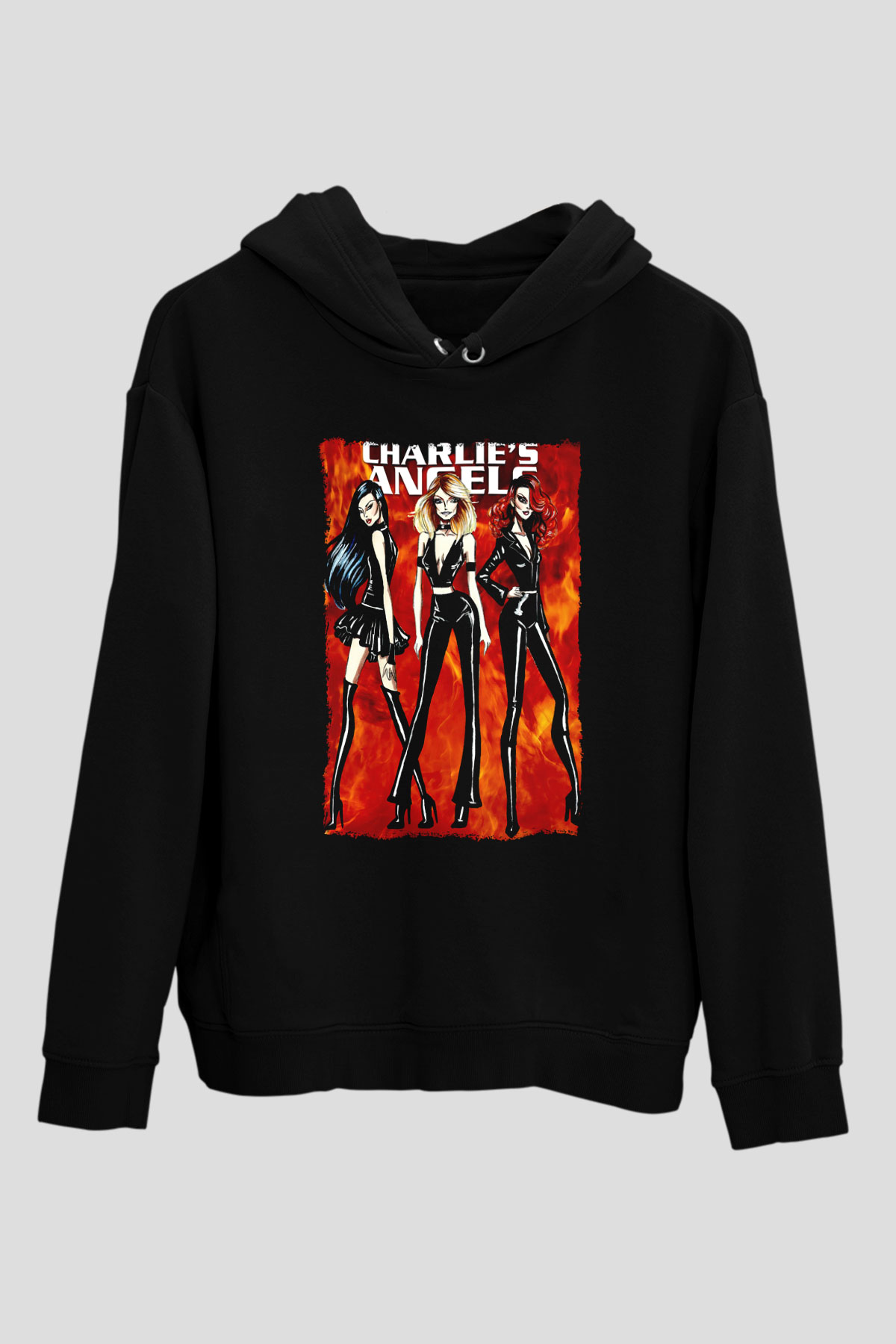 Charlie's Angels Siyah Unisex Hoodie