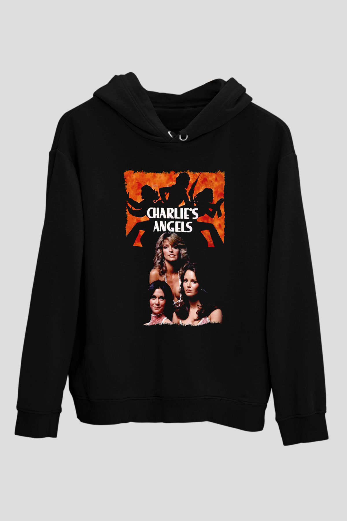 Charlie's Angels Siyah Unisex Hoodie
