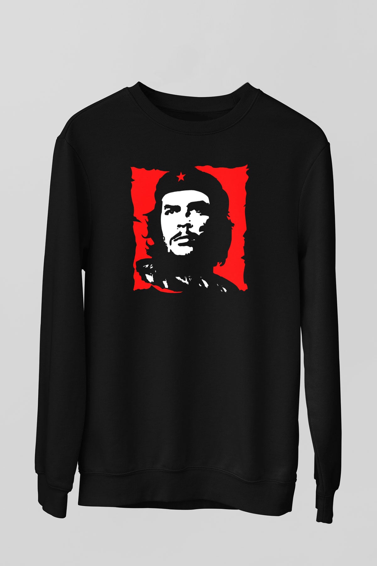 Che Guevara Siyah Unisex Sweatshirt