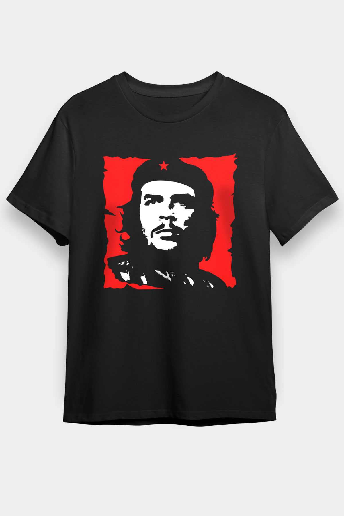 Che Guevara Siyah Unisex Tişört T-Shirt - TişörtFabrikası