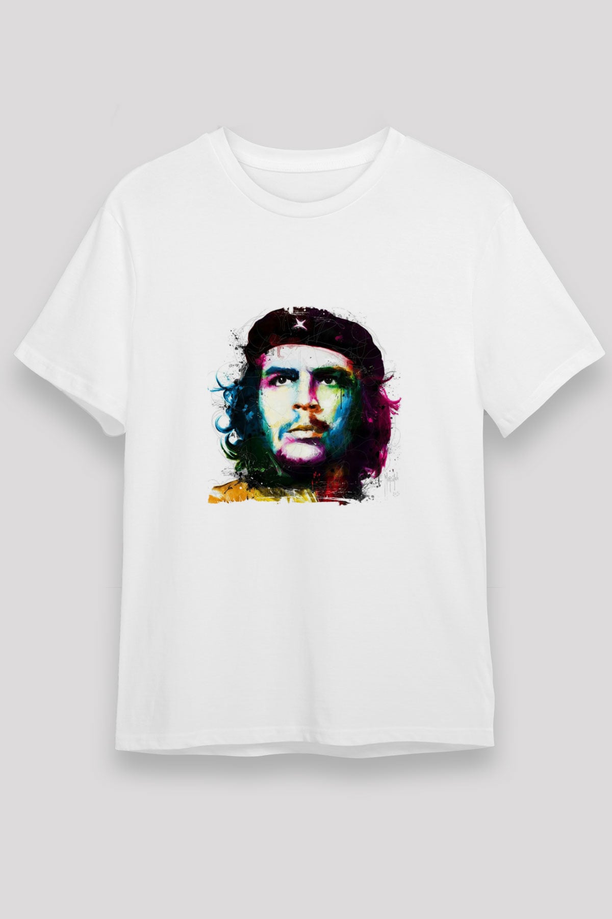 Che Guevara Unisex Baskılı Beyaz Tişört