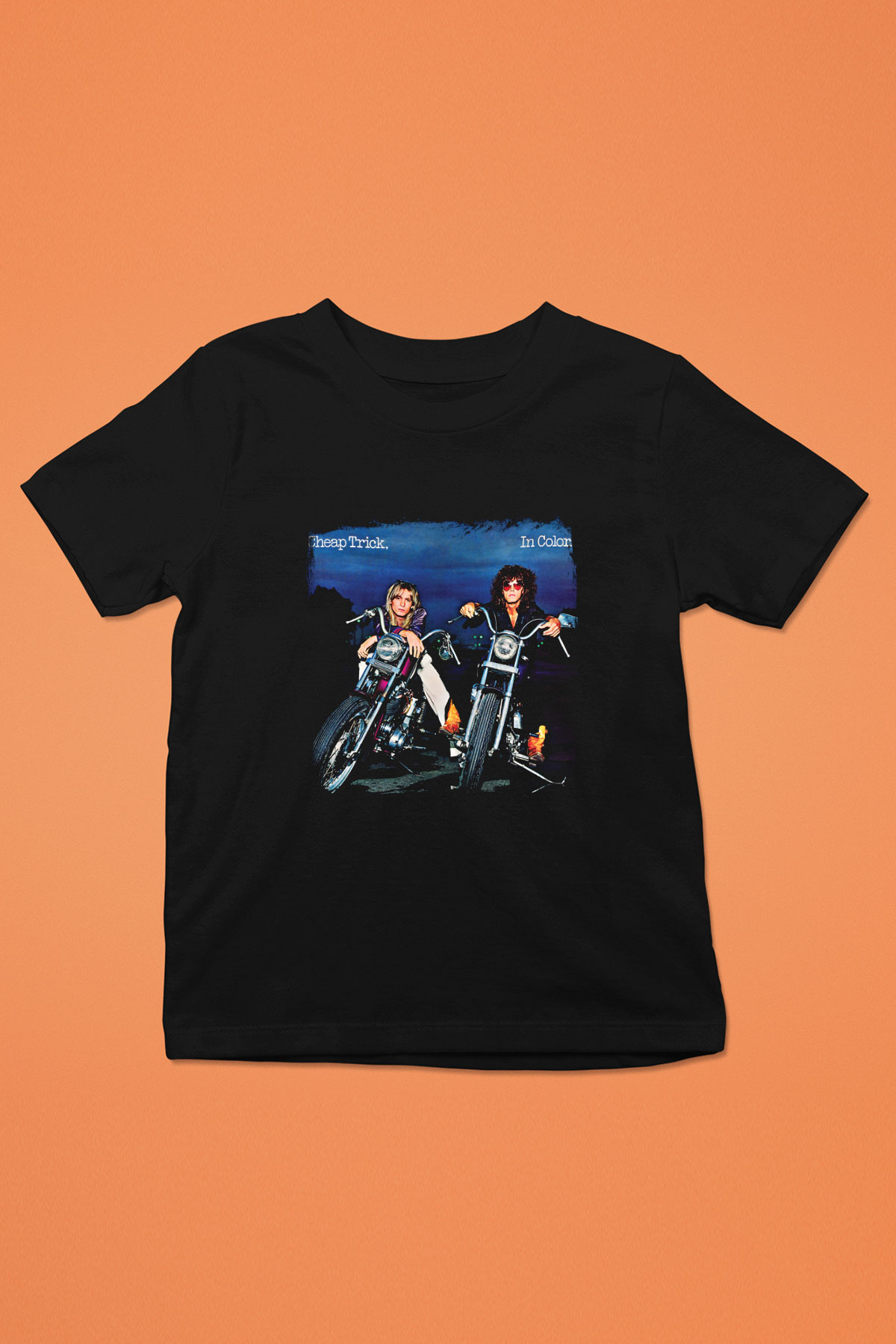 Cheap Trick Baskılı Unisex Siyah Çocuk Tişört