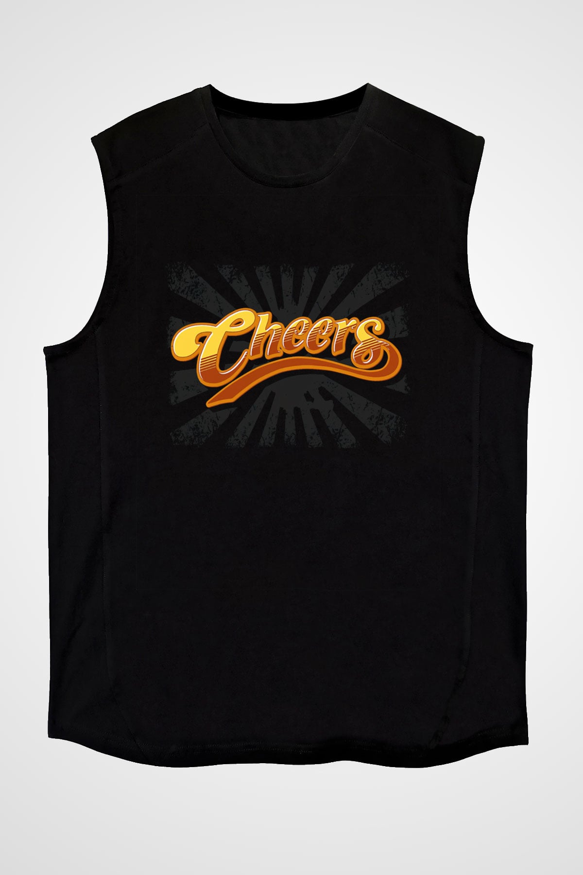 Cheers Siyah Unisex  Kolsuz Tişört