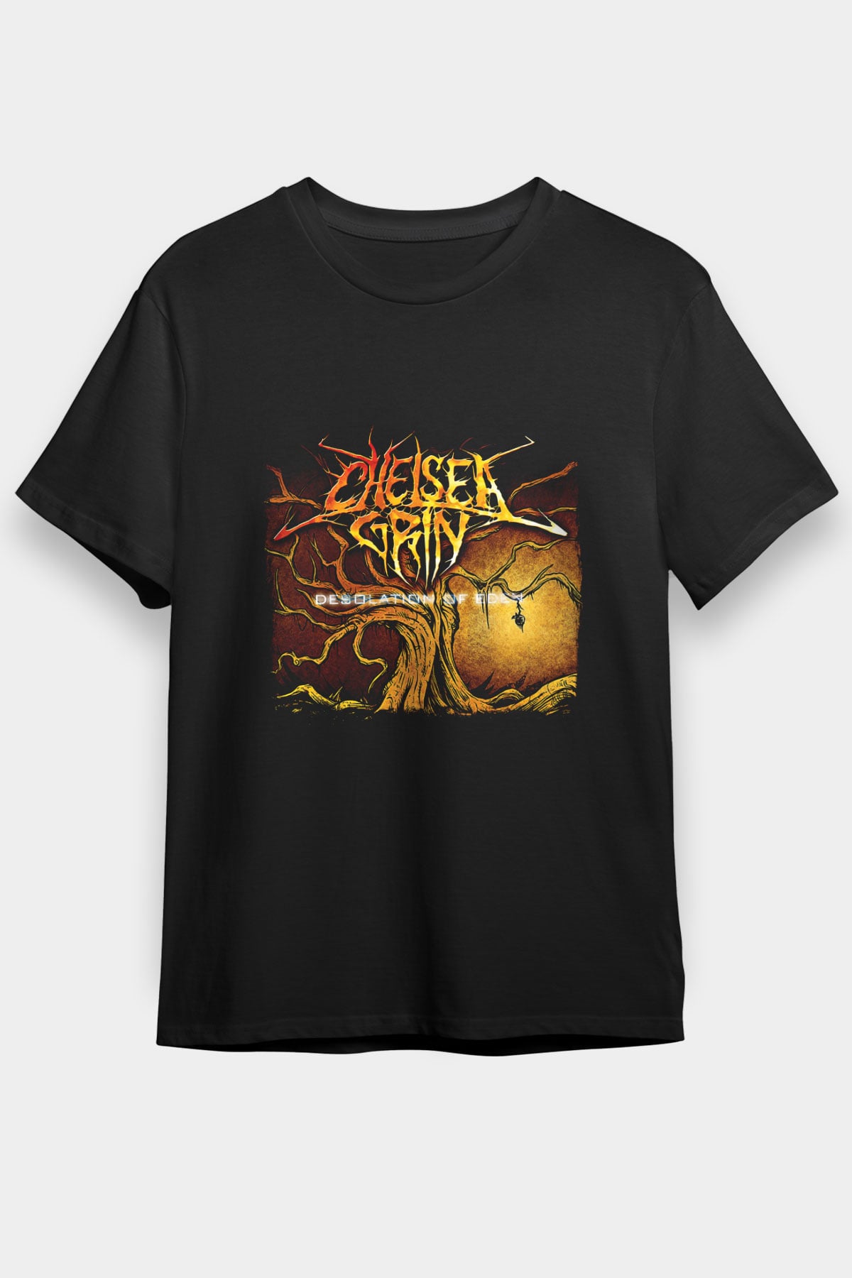Chelsea Grin Baskılı Unisex Siyah Tişört