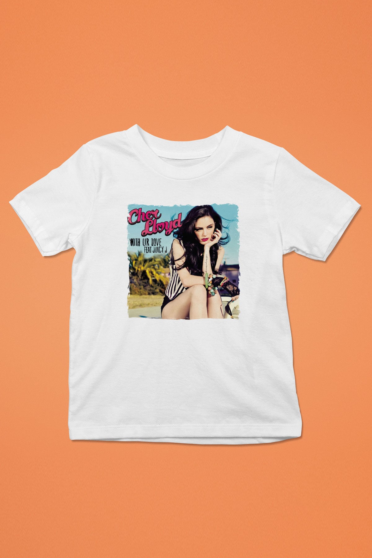 Cher Lloyd Beyaz Unisex Çocuk Tişört