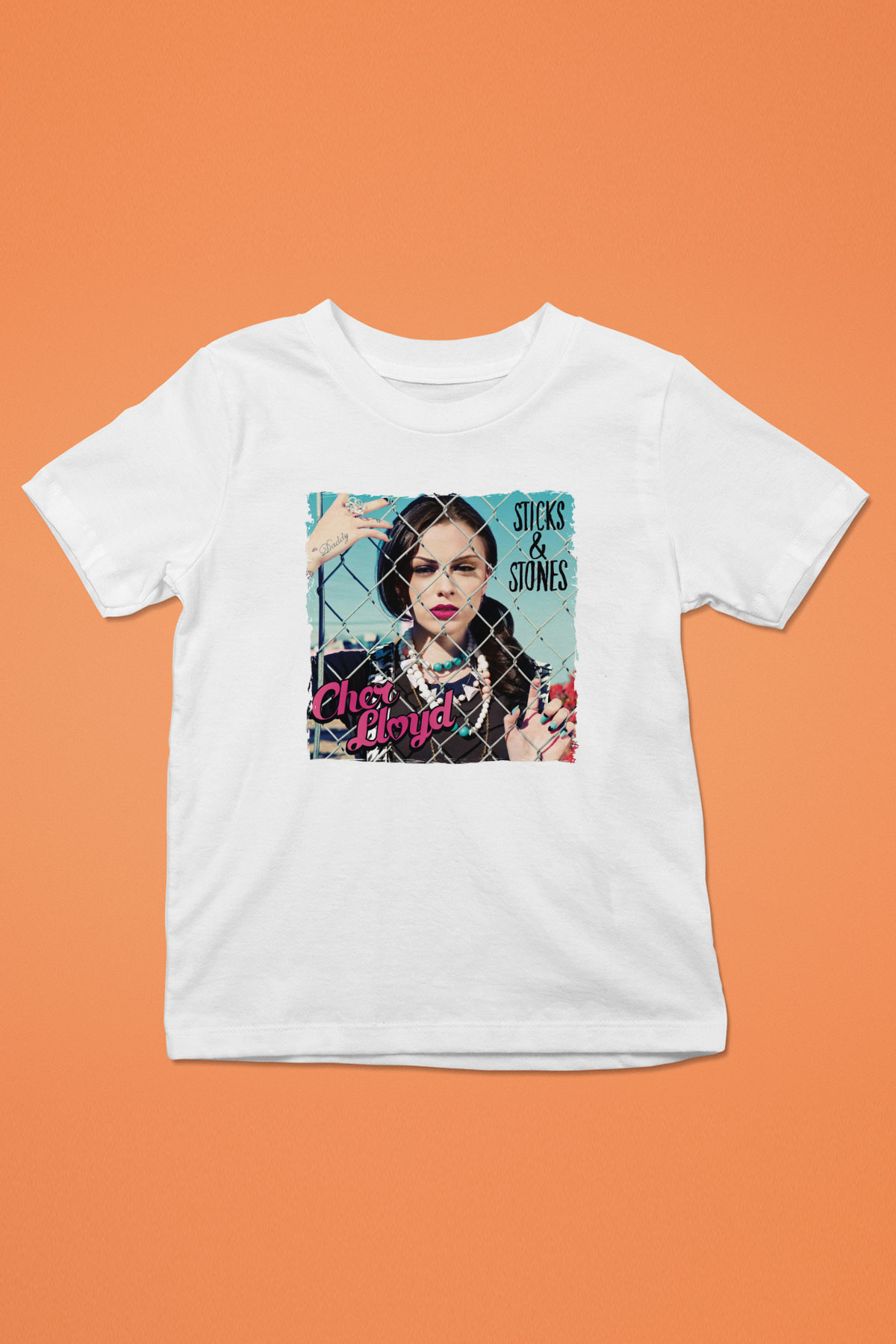 Cher Lloyd Beyaz Unisex Çocuk Tişört