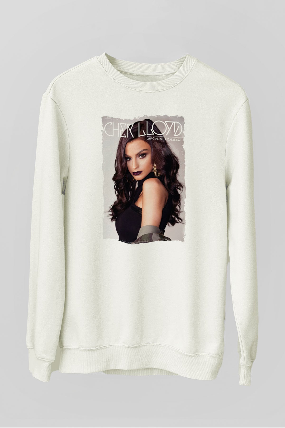 Cher Lloyd Beyaz Unisex Sweatshirt