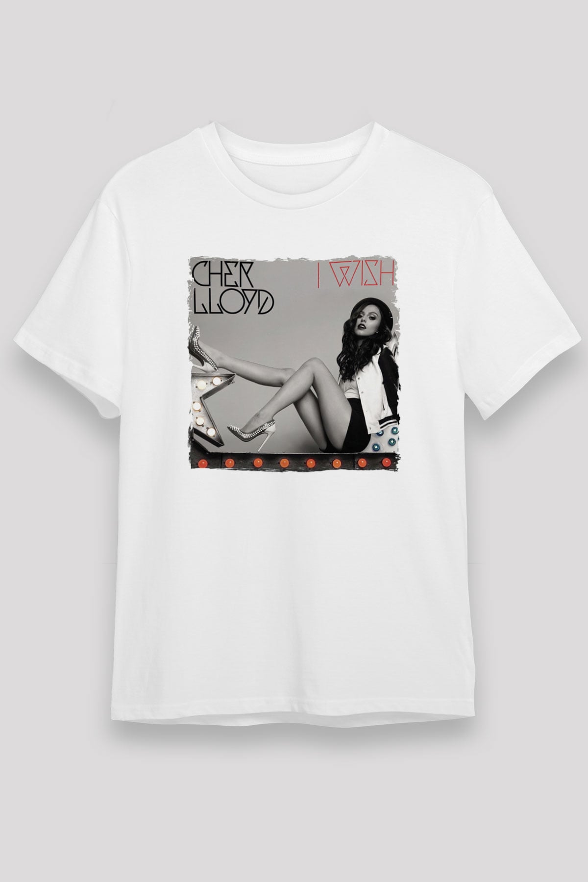 Cher Lloyd Beyaz Unisex Tişört T-Shirt - TişörtFabrikası