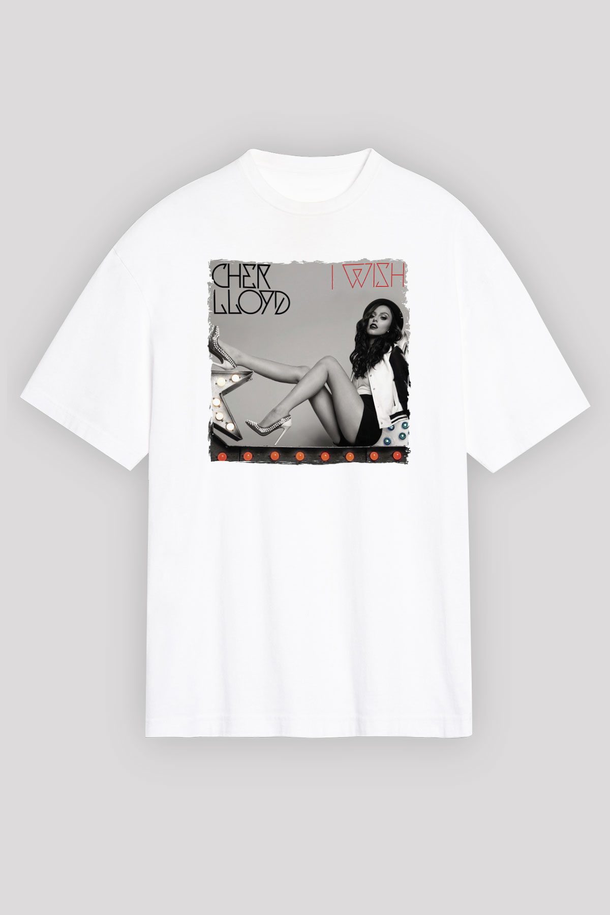 Cher Lloyd Beyaz Unisex Tişört T-Shirt - TişörtFabrikası