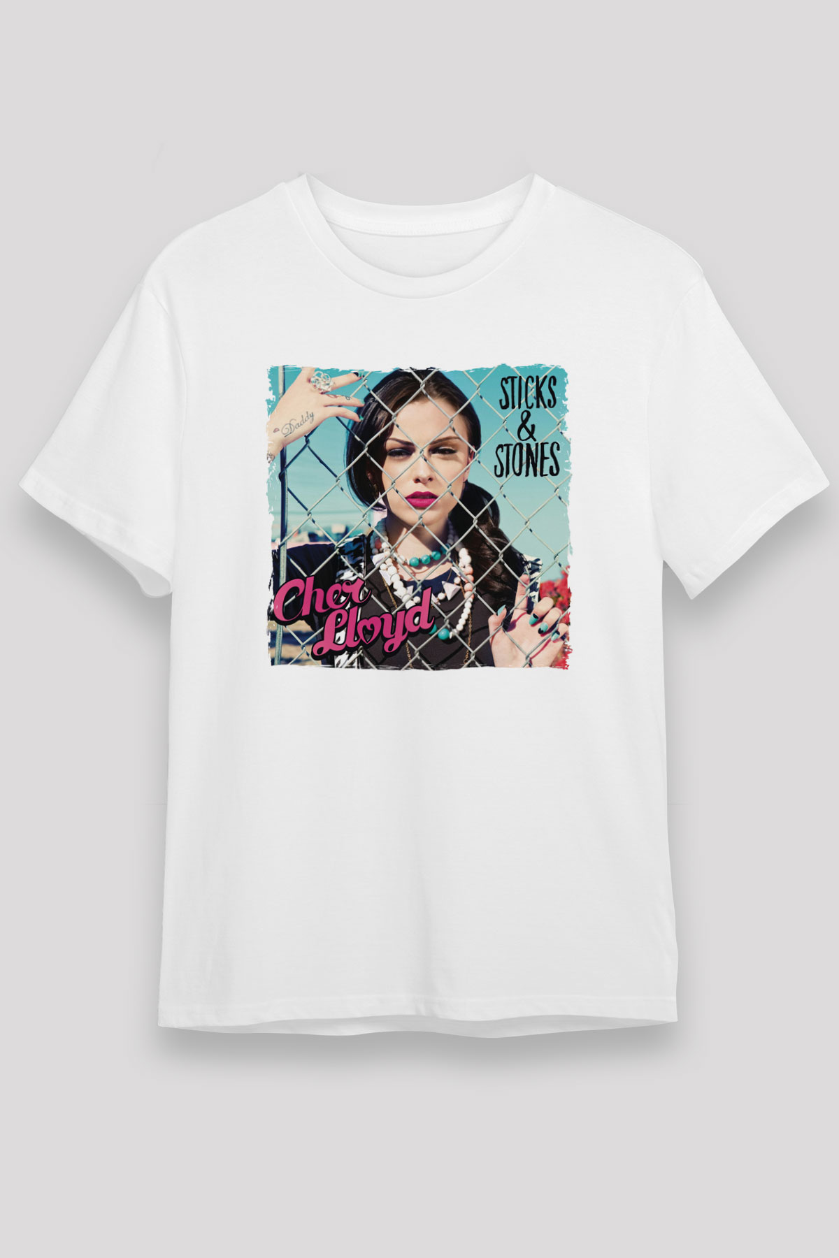 Cher Lloyd Beyaz Unisex Tişört T-Shirt - TişörtFabrikası