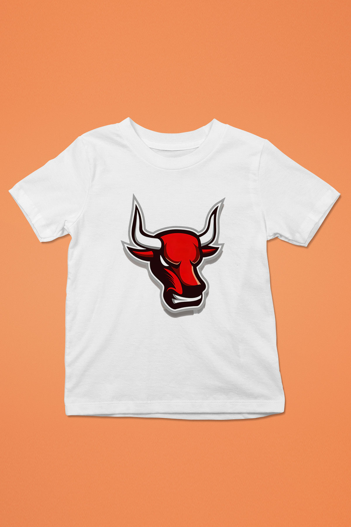 Chicago Bulls Baskılı Beyaz Unisex Çocuk Tişört