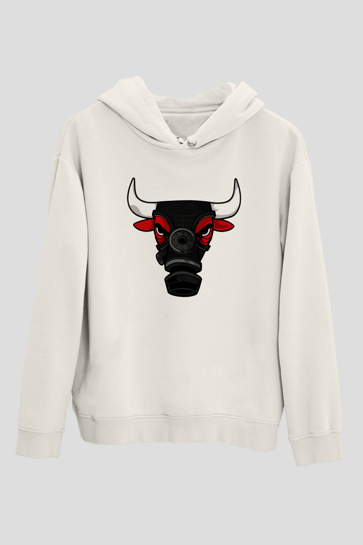 Chicago Bulls Beyaz Unisex Hoodie