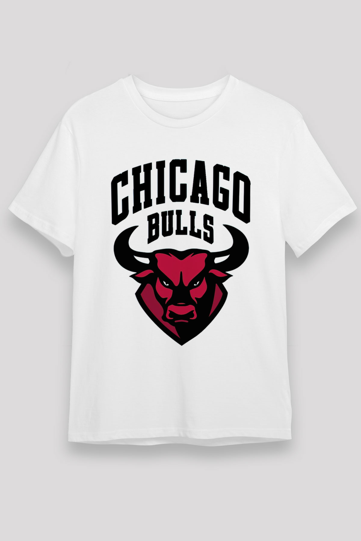 Chicago Bulls Beyaz Unisex Tişört - T-Shirt | Tişört Fabrikası