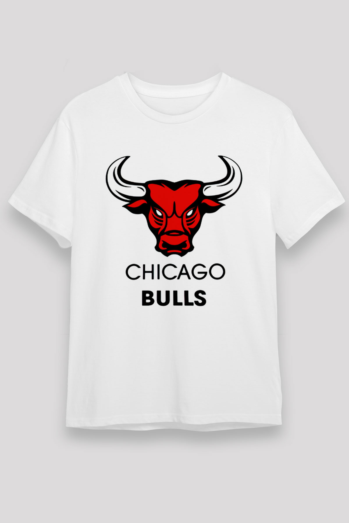 Chicago Bulls Beyaz Unisex Tişört T-Shirt - TişörtFabrikası