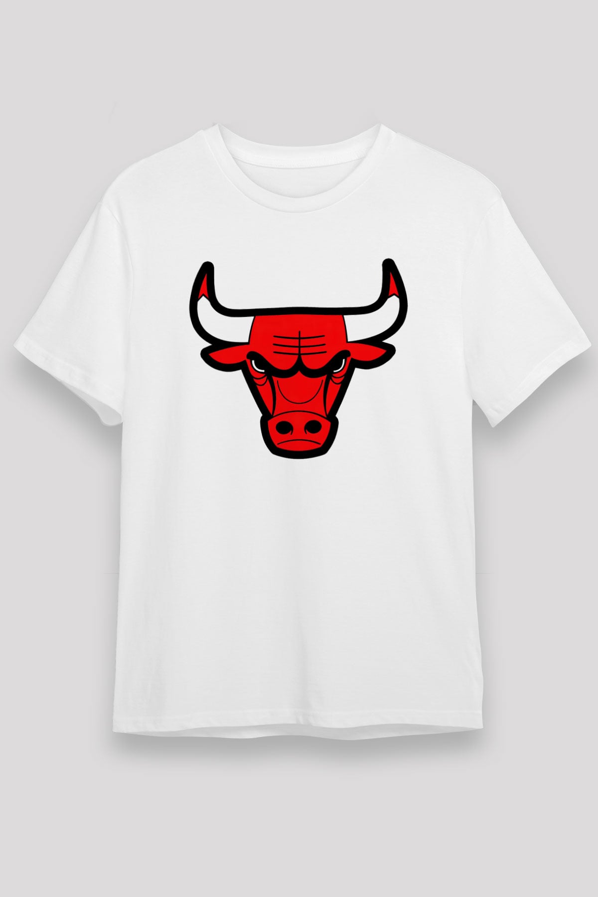 Chicago Bulls Beyaz Unisex Tişört T-Shirt - TişörtFabrikası