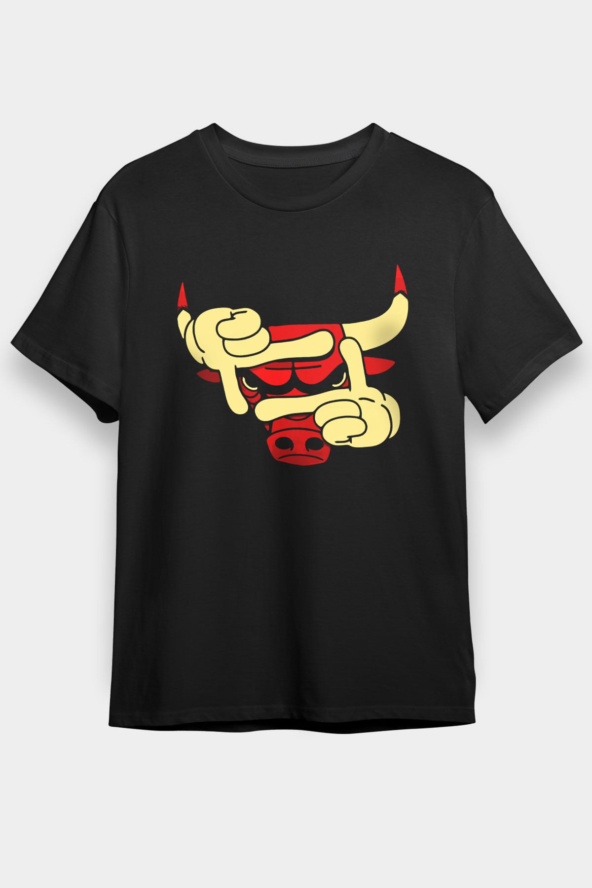 Chicago Bulls Siyah Unisex Tişört T-Shirt - TişörtFabrikası