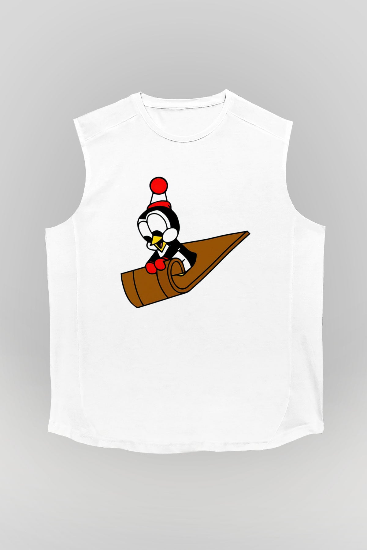 Chilly Willy Beyaz Unisex  Kolsuz Tişört