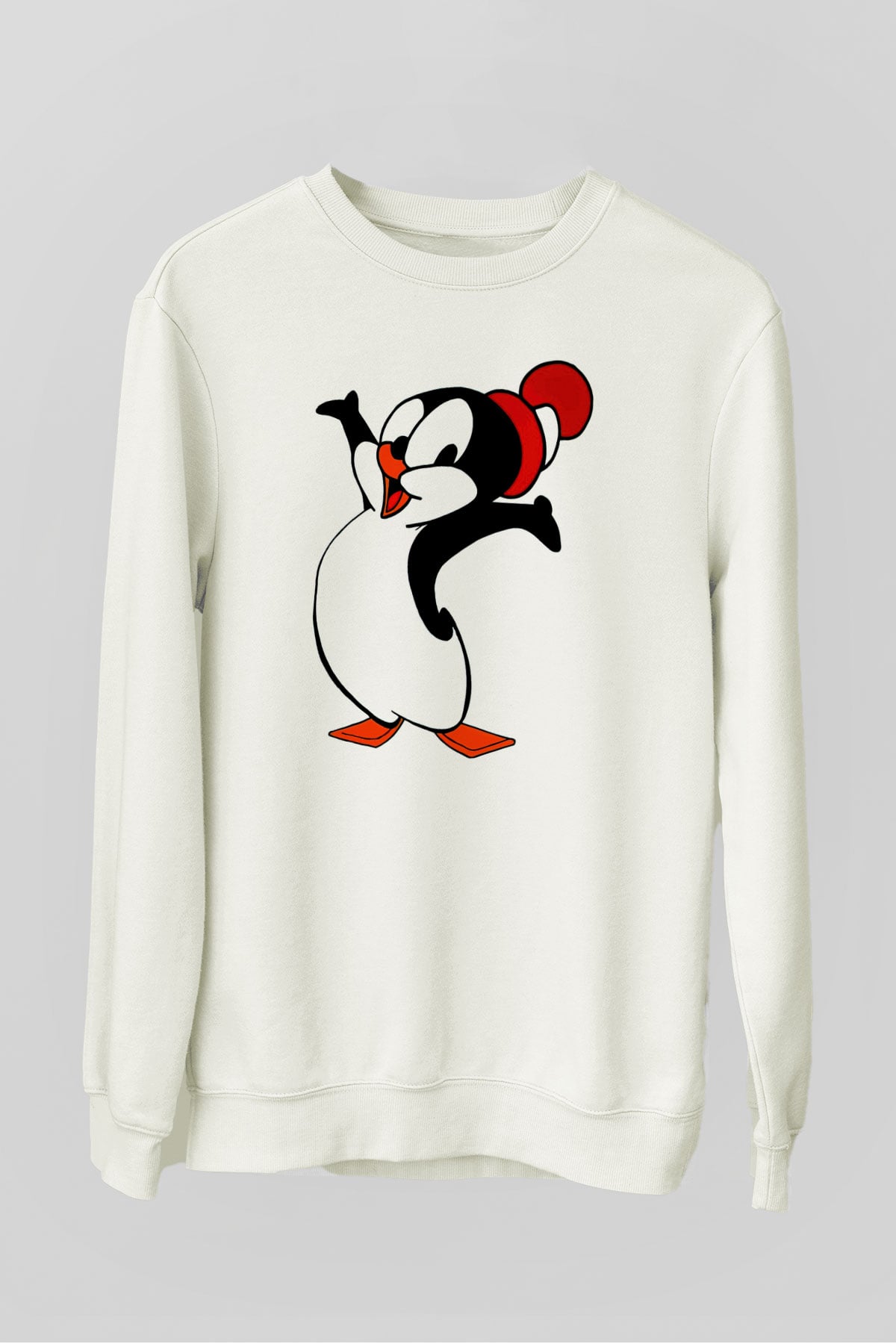 Chilly Willy Beyaz Unisex  Sweatshirt