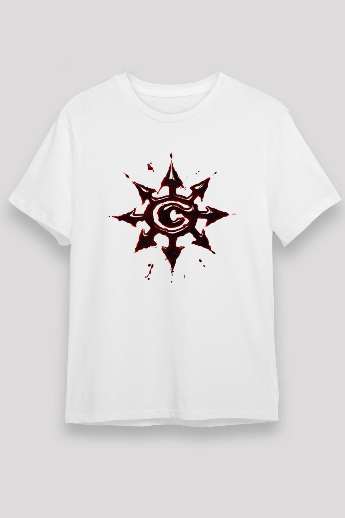 Chimaira Baskılı Unisex Beyaz Tişört