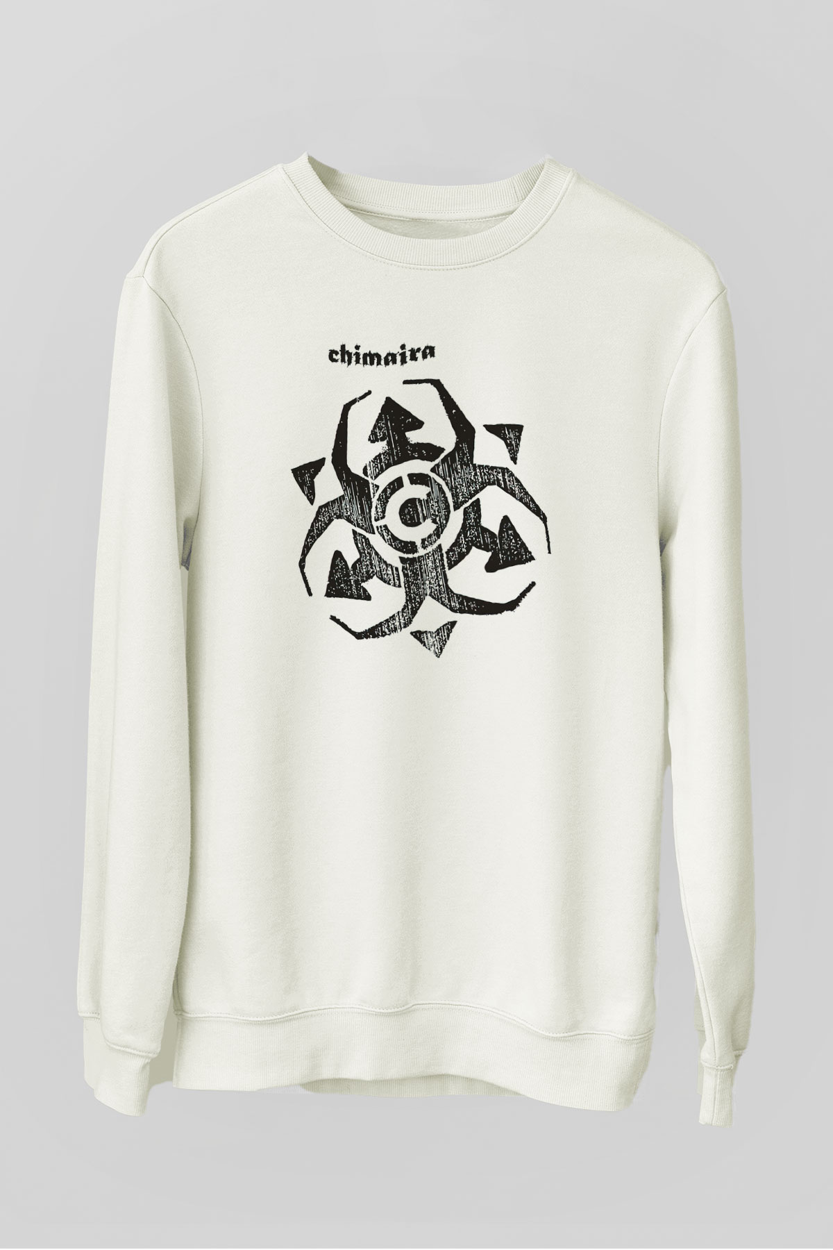 Chimaira Beyaz Unisex Sweatshirt