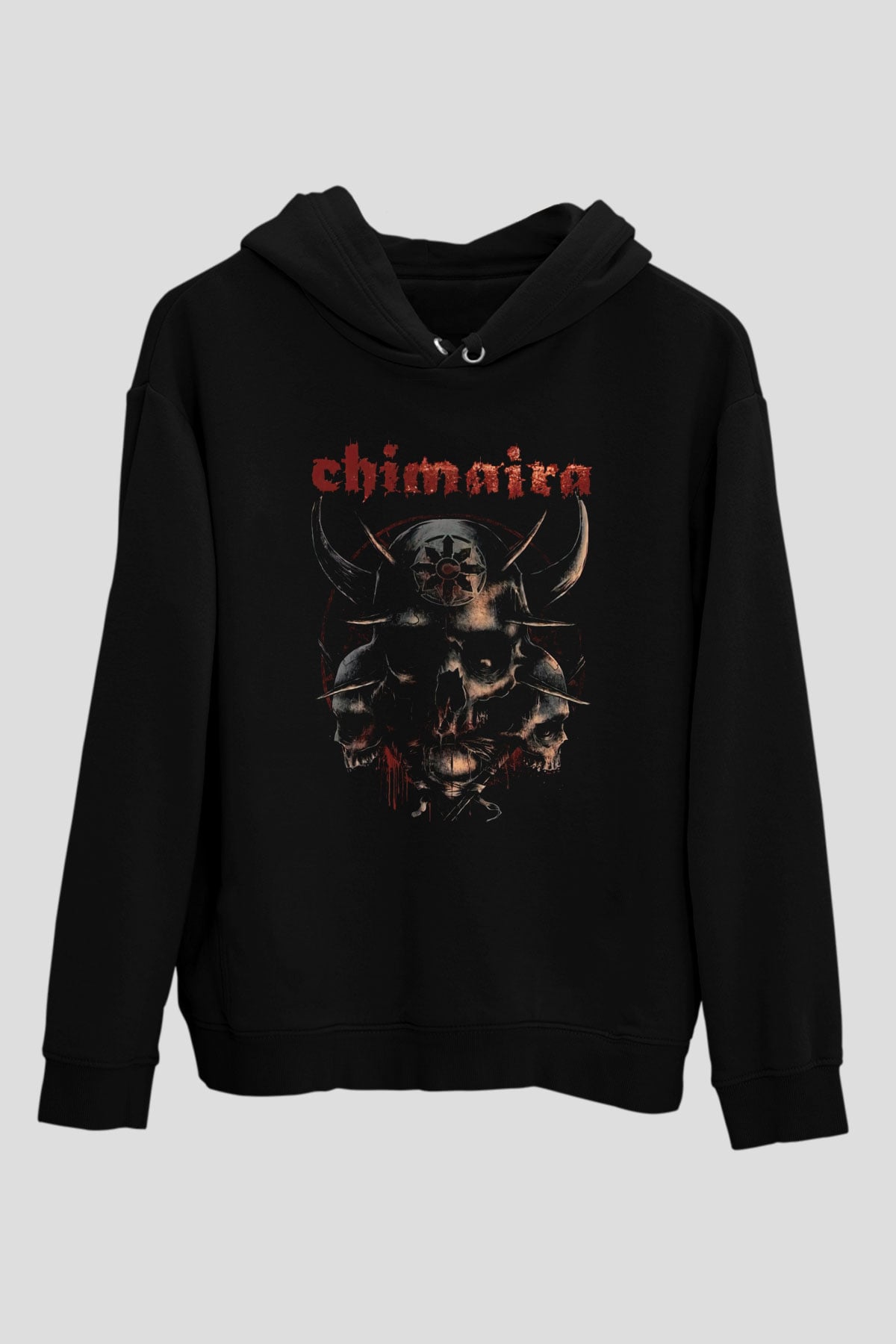 Chimaira Siyah Unisex Kapüşonlu Sweatshirt